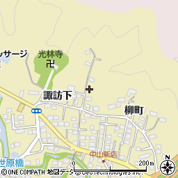 福島県いわき市平中山柳町4周辺の地図