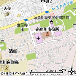 糸魚川市民会館周辺の地図