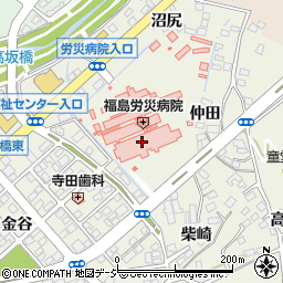 福島労災病院周辺の地図