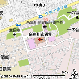 糸魚川市立　いといがわファミリー・ＨＯＴライン周辺の地図