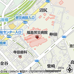 東邦銀行福島労災病院 ＡＴＭ周辺の地図