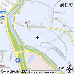 石川県七尾市満仁町（カ）周辺の地図