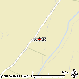 福島県白河市旗宿大木沢周辺の地図
