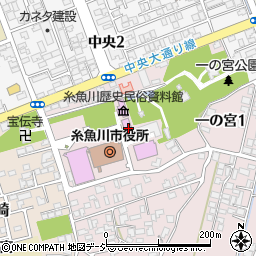 糸魚川市民図書館周辺の地図