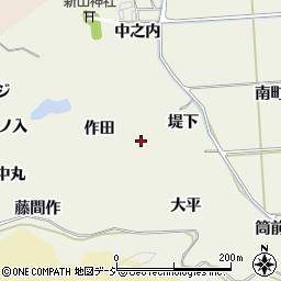 福島県いわき市平藤間藤間作周辺の地図