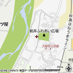 新潟県妙高市大崎町周辺の地図
