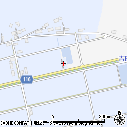 吉田地区処理場周辺の地図