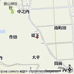 福島県いわき市平藤間堤下周辺の地図