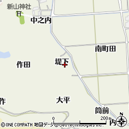 福島県いわき市平藤間（堤下）周辺の地図