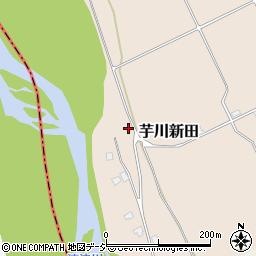 芋川新田公民館周辺の地図