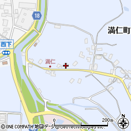 石川県七尾市満仁町ツ周辺の地図