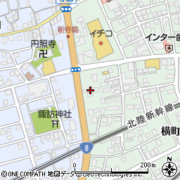 糸魚川　カーセンター周辺の地図