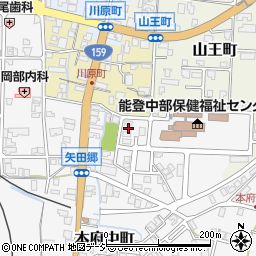 石川県七尾市本府中町ヒ25周辺の地図