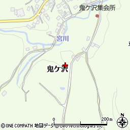 福島県いわき市内郷宮町鬼ケ沢周辺の地図
