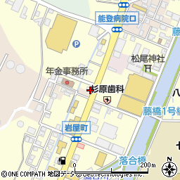 ８番らーめん 七尾西店周辺の地図