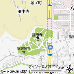 龍門寺周辺の地図