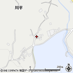 福島県いわき市内郷高野町柴平77-23周辺の地図