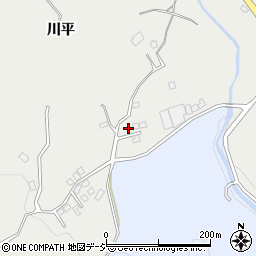 福島県いわき市内郷高野町柴平77-24周辺の地図