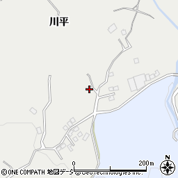 福島県いわき市内郷高野町柴平77周辺の地図
