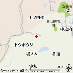 福島県いわき市平藤間トウボウジ周辺の地図