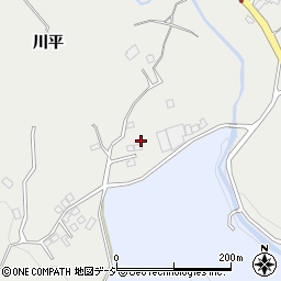 福島県いわき市内郷高野町柴平77-19周辺の地図