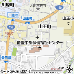 石川県七尾市山王町周辺の地図