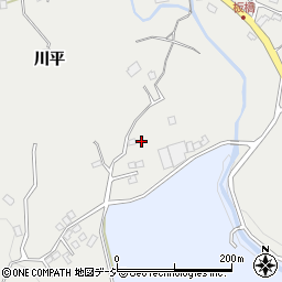 福島県いわき市内郷高野町柴平77-16周辺の地図