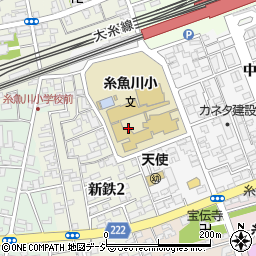 糸魚川市立糸魚川小学校周辺の地図