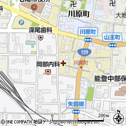 石川県七尾市上府中町（モ）周辺の地図