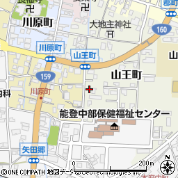 石川県七尾市山王町ソ36-1周辺の地図