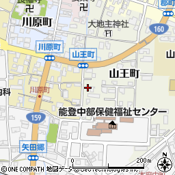 石川県七尾市山王町ソ36-1周辺の地図