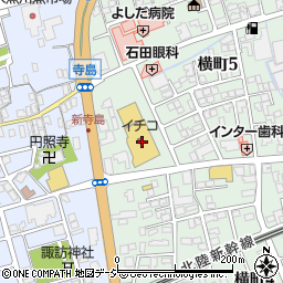 イチコスーパー糸魚川店周辺の地図