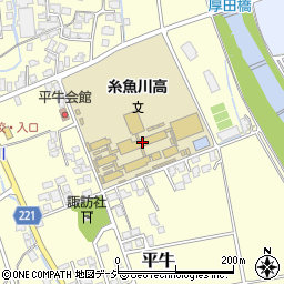 新潟県立糸魚川高等学校周辺の地図