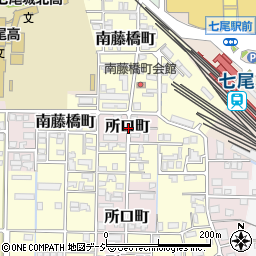 石川県七尾市所口町ニ周辺の地図