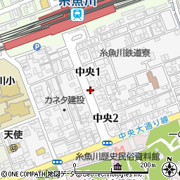 新潟県糸魚川市中央周辺の地図