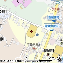 ＤＣＭ七尾店周辺の地図