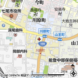 ファミリーマート七尾川原町店周辺の地図