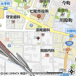 石川県七尾市本府中町ハ周辺の地図