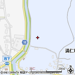 石川県七尾市満仁町周辺の地図