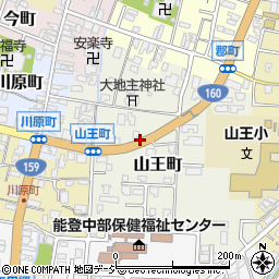 石川県七尾市山王町シ周辺の地図