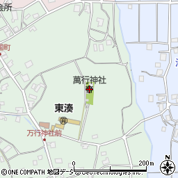 萬行神社周辺の地図