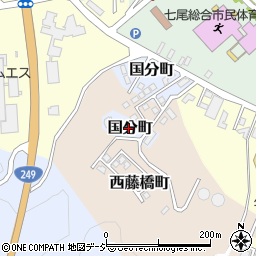 石川県七尾市国分町メ周辺の地図