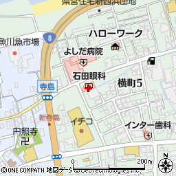 石田眼科周辺の地図