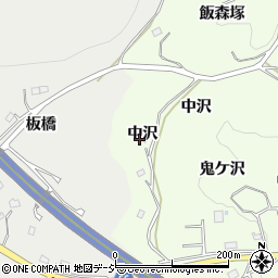 福島県いわき市内郷宮町中沢周辺の地図