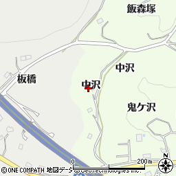 福島県いわき市内郷宮町（中沢）周辺の地図