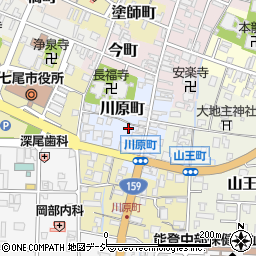 石川県七尾市川原町周辺の地図
