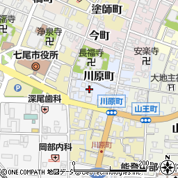 石川県七尾市川原町74周辺の地図