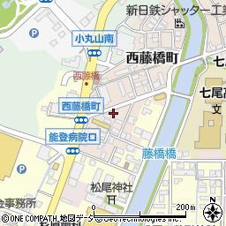 石川県七尾市西藤橋町（リ）周辺の地図
