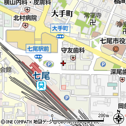 北鉄能登バス七尾駅前センター周辺の地図