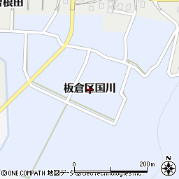 新潟県上越市板倉区国川周辺の地図